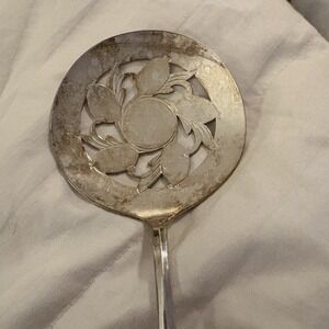 William Rogers Vintage Slotted Serving Utensil Silver Plate 7.5"